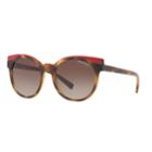 Armani Exchange Urban Attitude Ax4064s 53mm Round Gradient Sunglasses, Women's, Brown Over