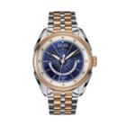 Bulova Men's Accu Swiss Automatic Two Tone Stainless Steel World Time Watch - 65b163, Multicolor