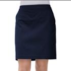 Women's Izod Solid Skort, Size: Large, Blue (navy)