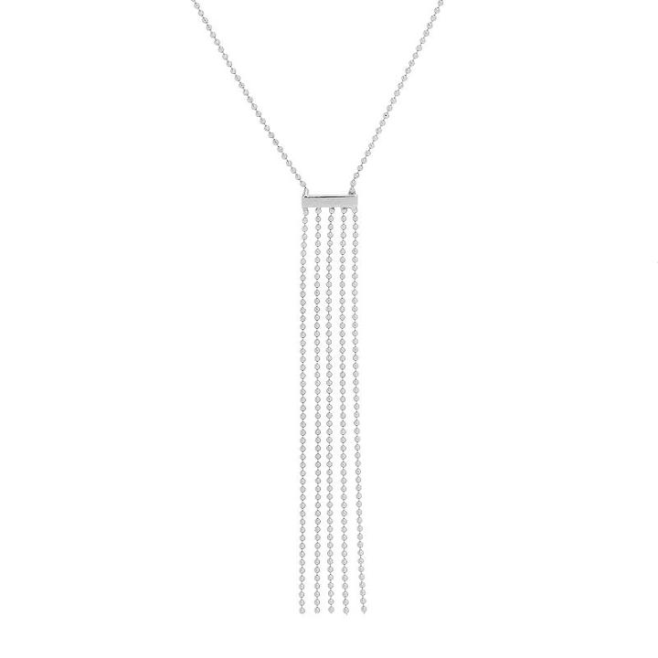 14k White Gold Fringe Necklace, Women's, Size: 18