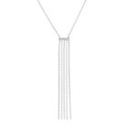 14k White Gold Fringe Necklace, Women's, Size: 18
