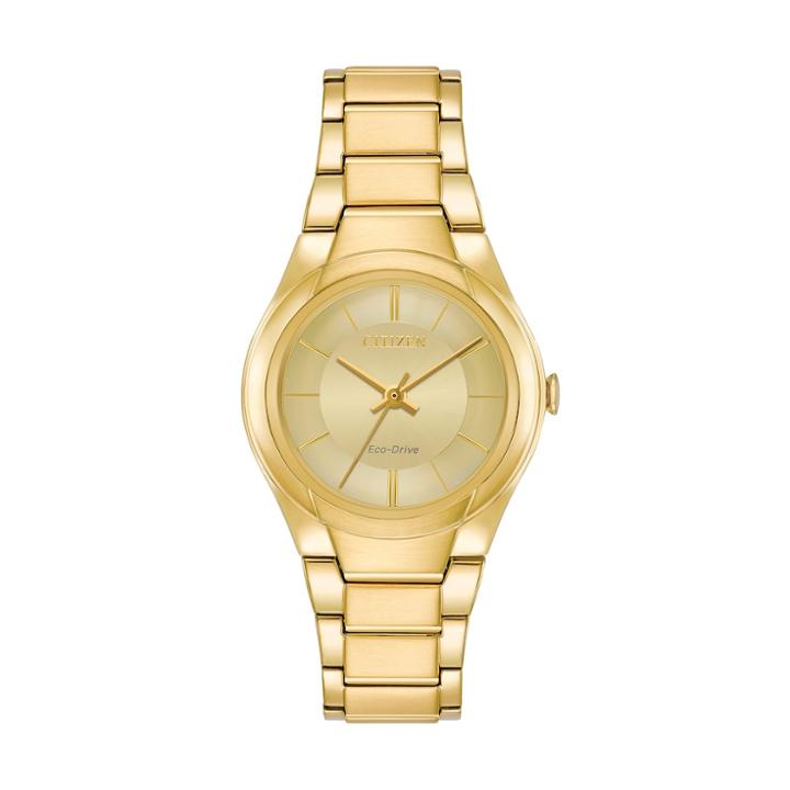 Citizen Eco-drive Women's Paradigm Stainless Steel Watch - Fe2092-57p, Size: Small, Yellow