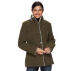 Women's Croft & Barrow&reg; Quilted Jacket, Size: Small, Green Oth