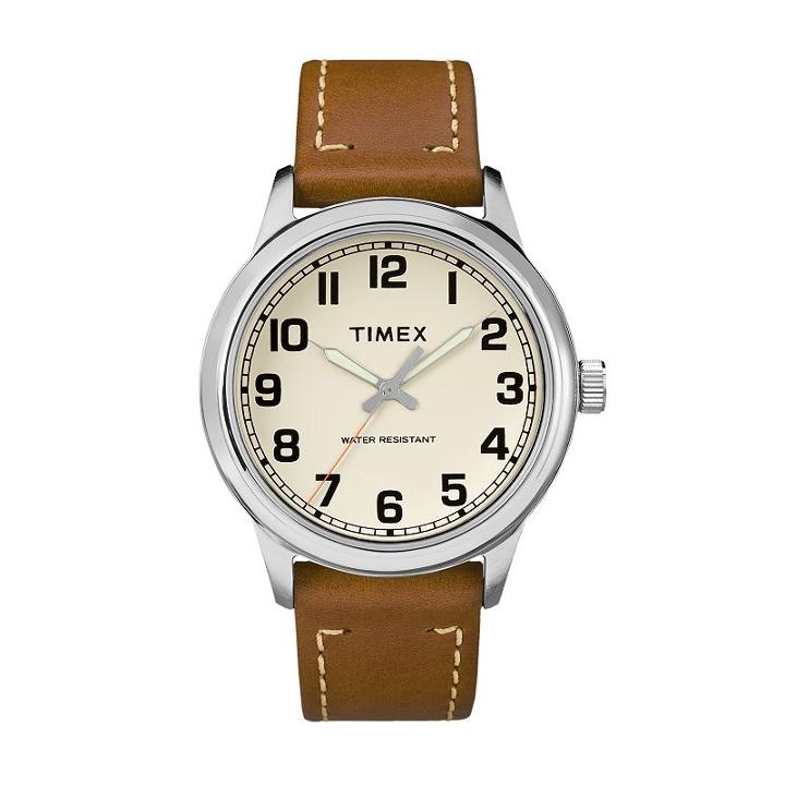 Timex Men's New England Leather Watch, Size: Large, Brown