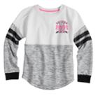Girls 7-16 & Plus Size Miss Chievous Colorblocked Sweatshirt, Size: Xl Plus, Gray White Unicorn