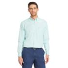 Men's Izod Coolfx Classic-fit Tattersall Plaid Moisture-wicking Button-down Shirt, Size: Large, Green