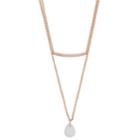Lc Lauren Conrad Multi-layer Pendant Necklace, Women's, White