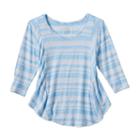 Girls 7-16 & Plus Size So&reg; Front Seams Swing Tee, Girl's, Size: 16 1/2, Med Blue