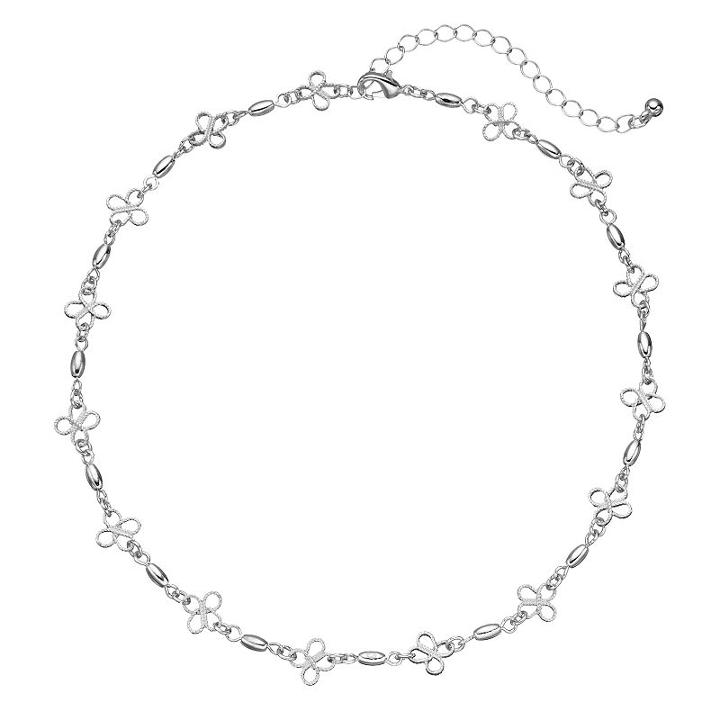 Apt. 9&reg; Open Knot Choker Necklace, Women's, Silver