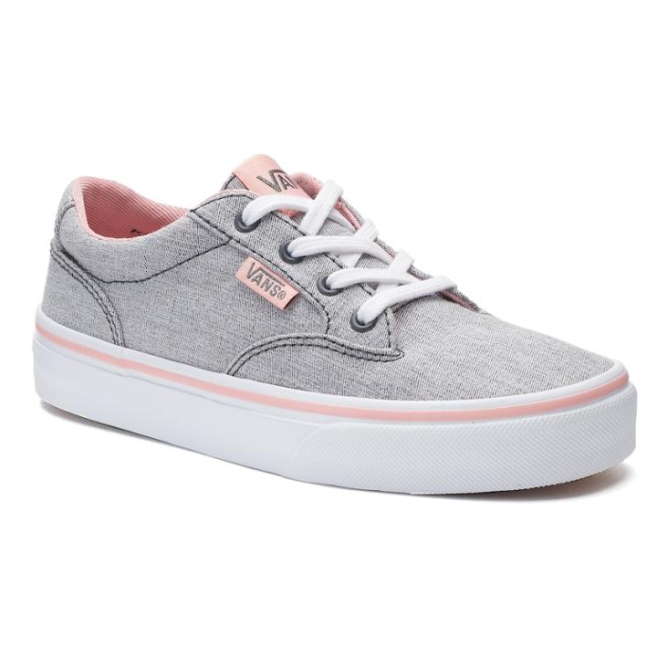 Vans Winston Girls' Skate Shoes, Size: 2, Dark Grey