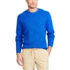 Men's Chaps Classic-fit Thermal Crewneck Sweater, Size: Large, Blue