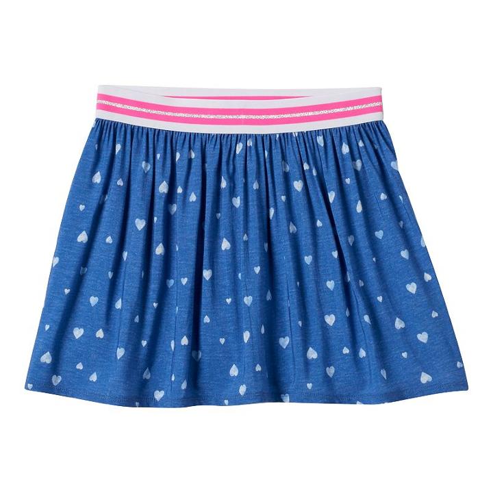 Girls 7-16 & Plus Size So&reg; Challis Skater Skirt, Girl's, Size: 16 1/2, Blue (navy)