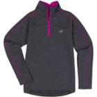 Girls 4-6x New Balance Performance Mockneck 1/4-zip Pullover, Girl's, Size: 6, Black