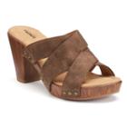 Sonoma Goods For Life&trade; Eeva Women's Block-heel Sandals, Size: 8, Brown