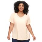 Plus Size Tek Gear&reg; Pocket Tee, Women's, Size: 2xl, Brt Orange