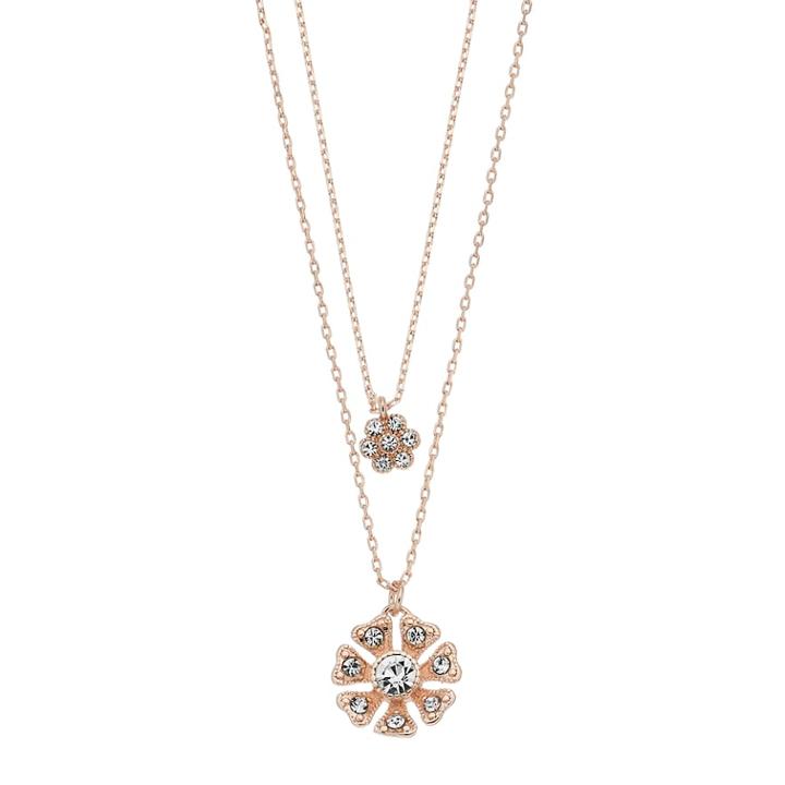 Lc Lauren Conrad Double Strand Flower Pendant Necklace, Women's, Pink
