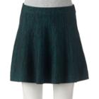 Juniors' Candie's&reg; Space-dyed Sweater Skirt, Girl's, Size: Medium, Green