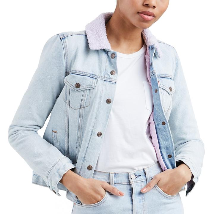 Women's Levi's&reg; Thermore Original Denim Trucker Jacket, Size: Small, Blue
