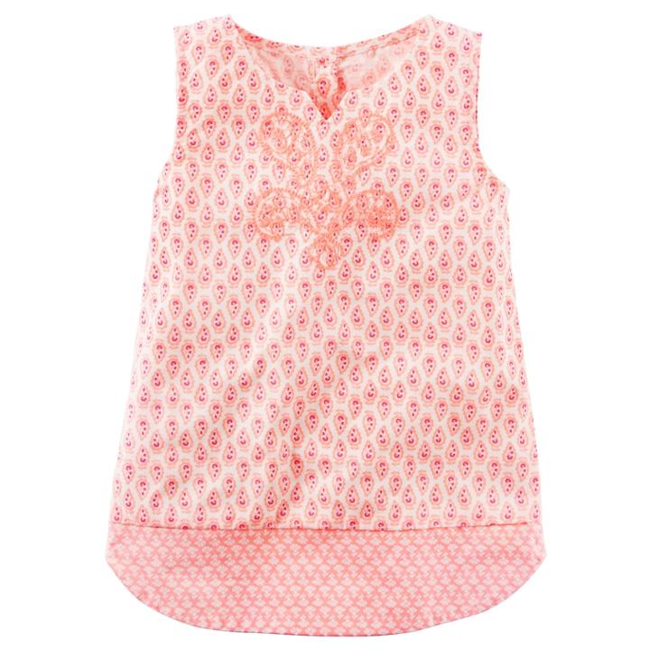 Girls 4-8 Carter's Paisley Printed Tunic, Size: 5, Print