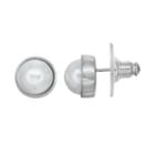 Simply Vera Vera Wang Nickel Free Simulated Pearl Cabochon Stud Earrings, Women's, White