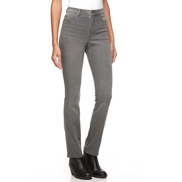 Women's Gloria Vanderbilt Jordyn Curvy Fit Bootcut Jeans, Size: 6 Short, Blue