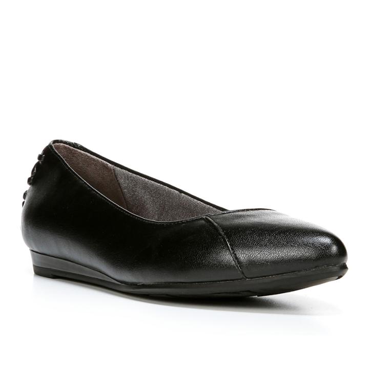 Lifestride Qute Women's Pointed Ballet Flats, Size: Medium (6.5), Black