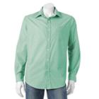 Men's Croft & Barrow&reg; Classic-fit Solid Easy-care Button-down Shirt, Size: Small, Med Green