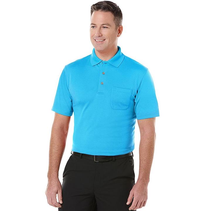 Grand Slam, Big & Tall Airflow Solid Pocketed Performance Golf Polo, Men's, Size: 2xb, Blue Other