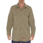 Men's Dickies Flame-resistant Snap-down Shirt, Size: Xxl, Lt Beige
