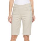 Women's Kate And Sam Stretch Bermuda Shorts, Size: Large, Lt Brown