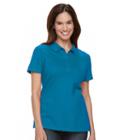 Petite Croft & Barrow&reg; Classic Solid Polo, Women's, Size: L Petite, Dark Blue