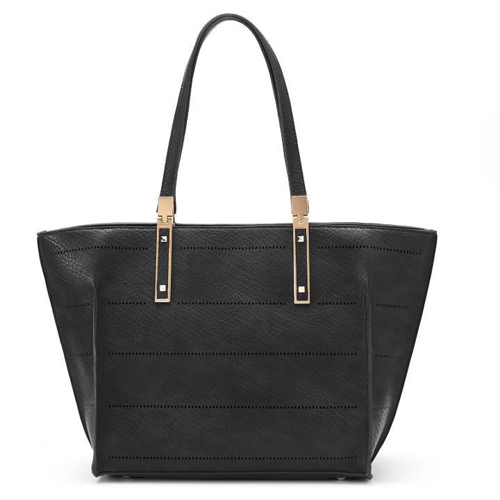 Mellow World Bridgett Laser-cut Tote, Women's, Black