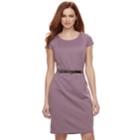 Women's Jennifer Lopez Textured Mesh Sheath Dress, Size: Small, Med Purple