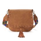 Madden Nyc Stella Pebbled Crossbody Saddle Bag, Women's, Brown