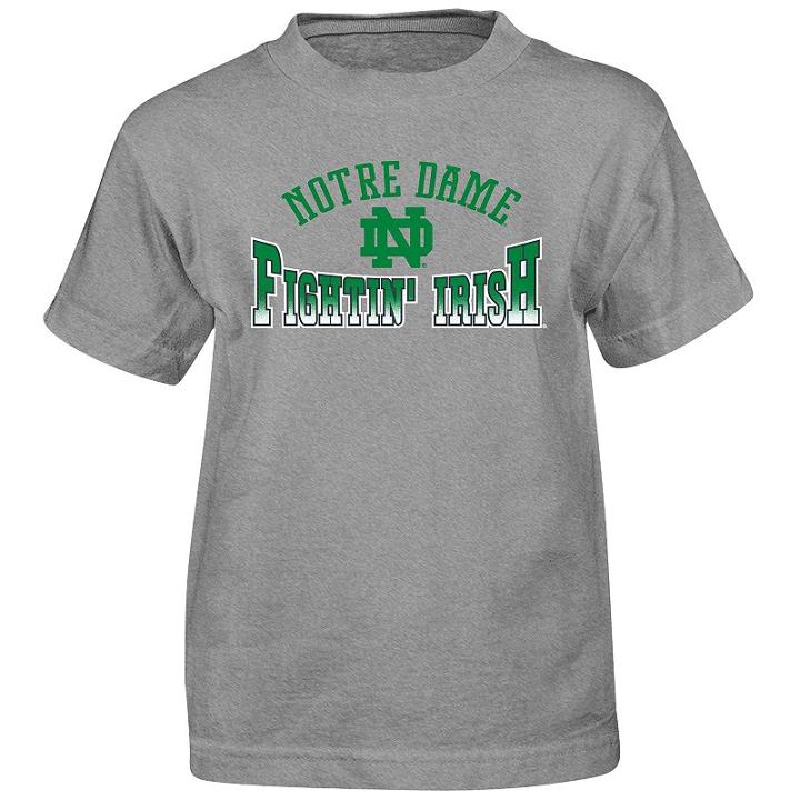 Boys 4-7 Notre Dame Fighting Irish Cotton Tee, Boy's, Size: M(5/6), Grey (charcoal)