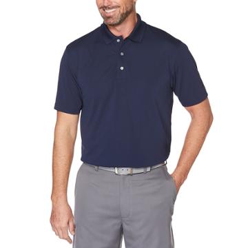 Men's Grand Slam Textured Polo, Size: Xl, Med Blue