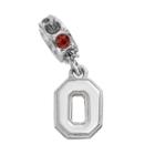 Dayna U Ohio State Buckeyes Crystal Sterling Silver Logo Charm, Women's, Multicolor
