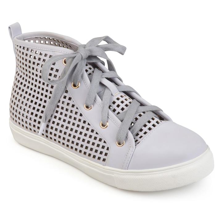 Journee Collection Nycole Women's High Top Shoes, Size: Medium (6.5), Grey