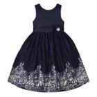 Plus Size Girls 7-12 American Princess Sequin Border Sleeveless Dress, Size: 20 1/2, Med Blue