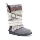 Muk Luks Nevia Women's Sweater Boots, Girl's, Size: 8, Grey