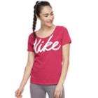 Women's Nike Dry Training Graphic T-shirt, Size: Medium, Pink