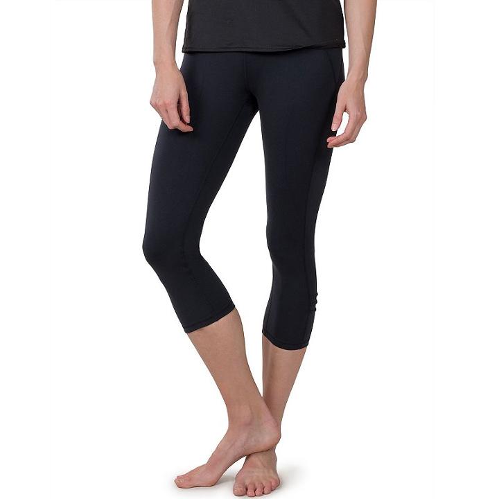 Women's Soybu Killer Caboose Compression Yoga Capris, Size: Xxl, Black