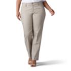 Plus Size Lee Maddie Freedom Trouser Pants, Women's, Size: 18 - Regular, Lt Beige