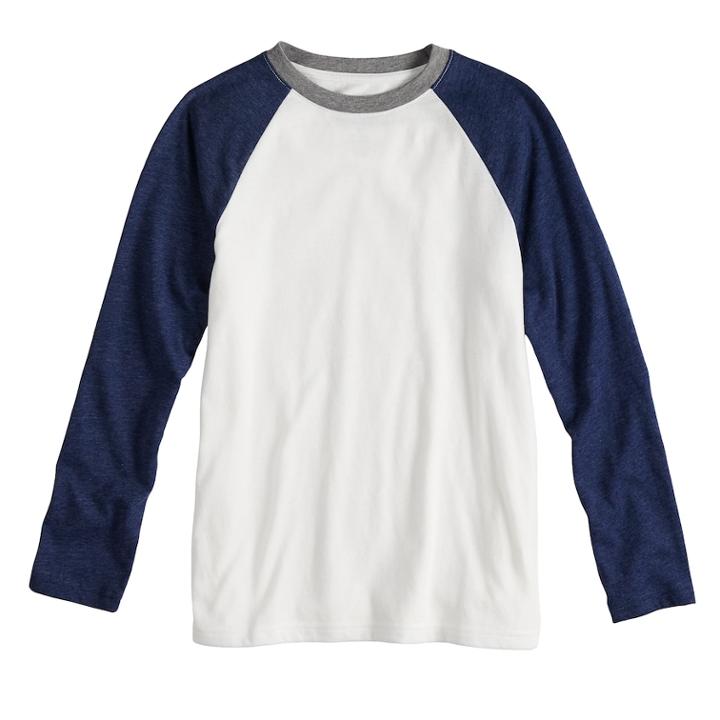 Husky Boys 8-20 Urban Pipeline&reg; Ultimate Raglan Tee, Size: Xl Husky, Dark Blue