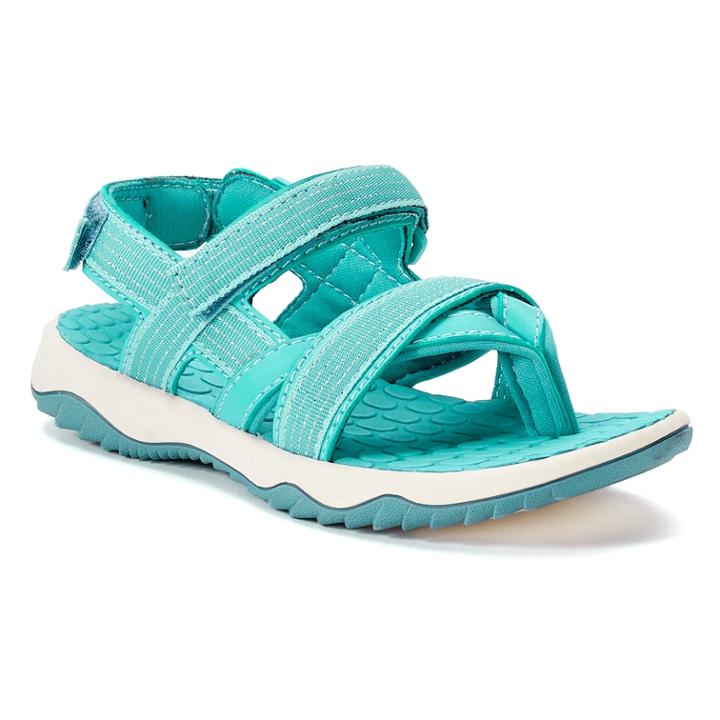So&reg; Grandstand Girls' Sandals, Size: 13, Blue