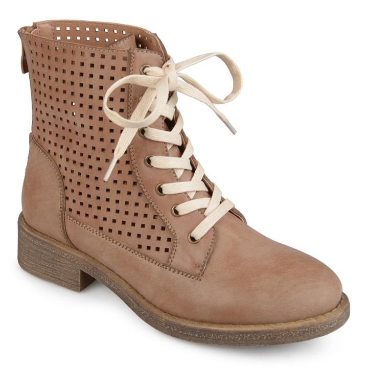 Journee Collection Essex Women's Ankle Boots, Size: Medium (12), Med Brown