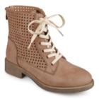 Journee Collection Essex Women's Ankle Boots, Size: Medium (12), Med Brown