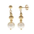 Pearlustre By Imperial 14k Gold Filled Freshwater Cultured Pearl Beaded Drop Earrings, Women's, White