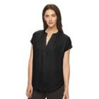 Women's Apt. 9&reg; Crepe Dolman Top, Size: Medium, Black