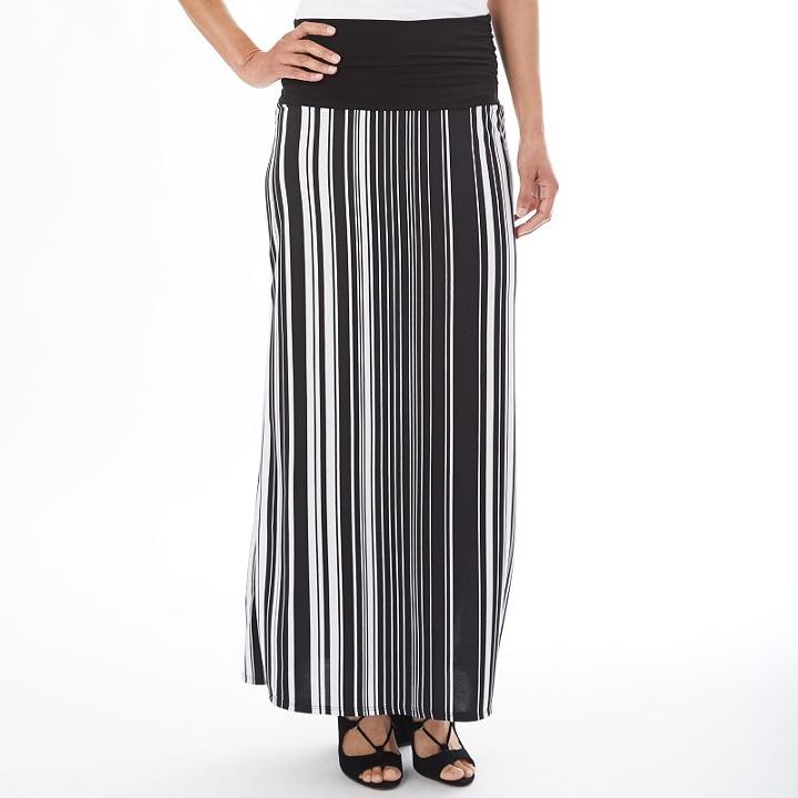 Women's Apt. 9&reg; Print Maxi Skirt, Size: Regular, Ovrfl Oth
